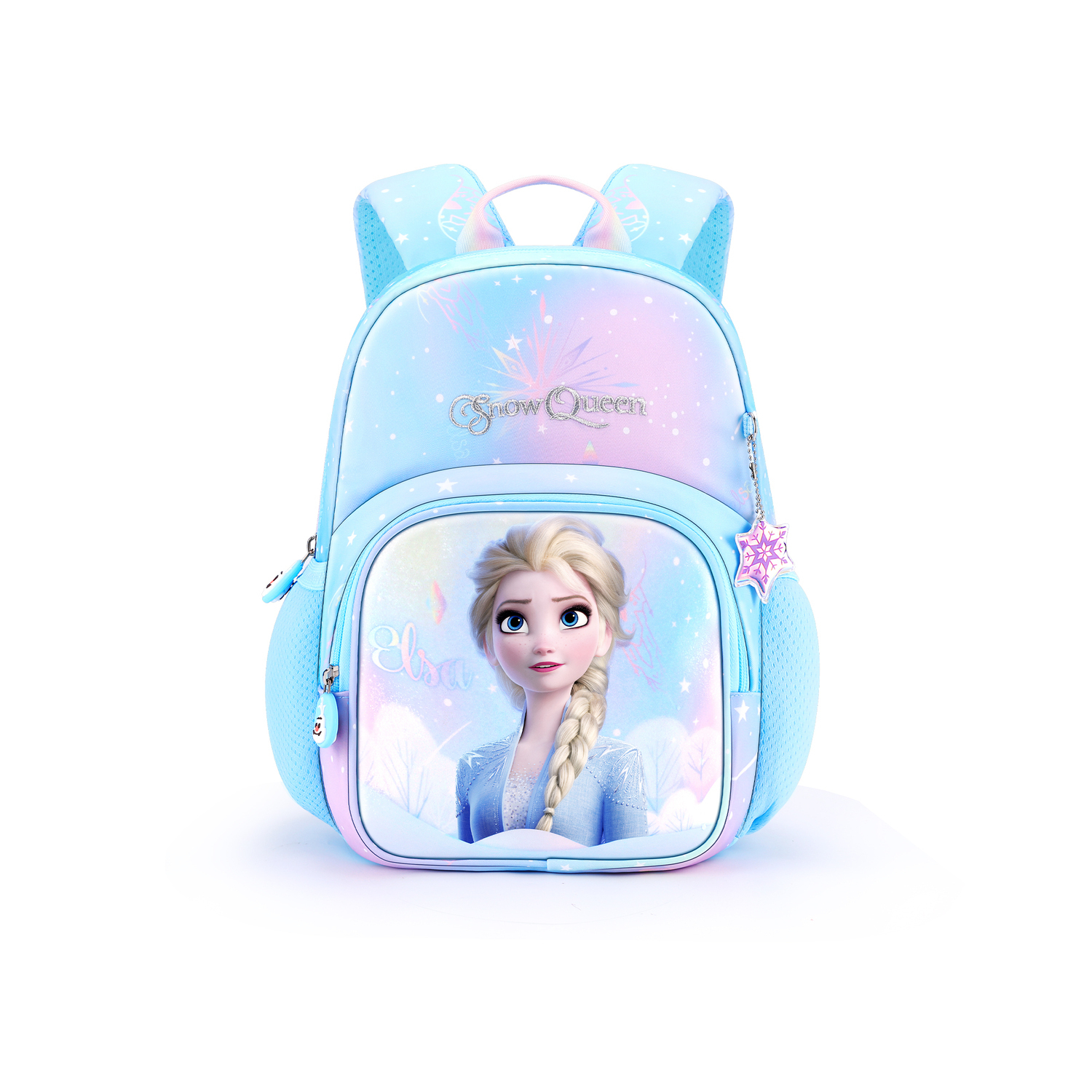 

Disney Детский розовый рюкзак с принтом, Icy Snow Princess Backpack-Blue