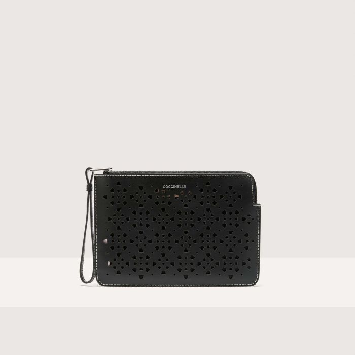 

Кошелек Coccinelle Alias Cowhide perforee, цвет Noir