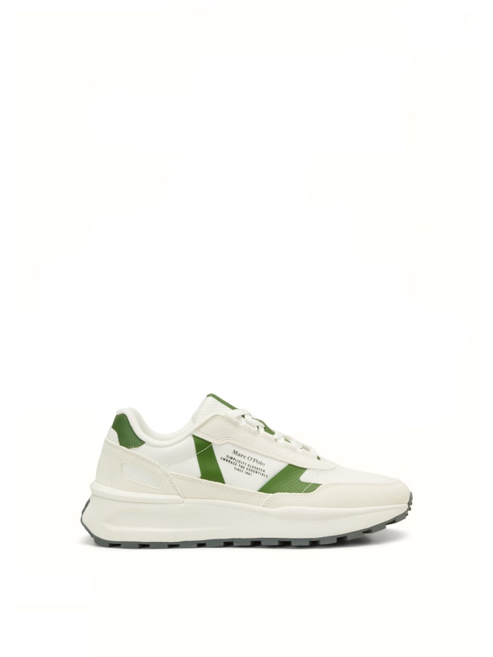 

Кроссовки на шнуровке Marc O'Polo, цвет white cotton/spring fern