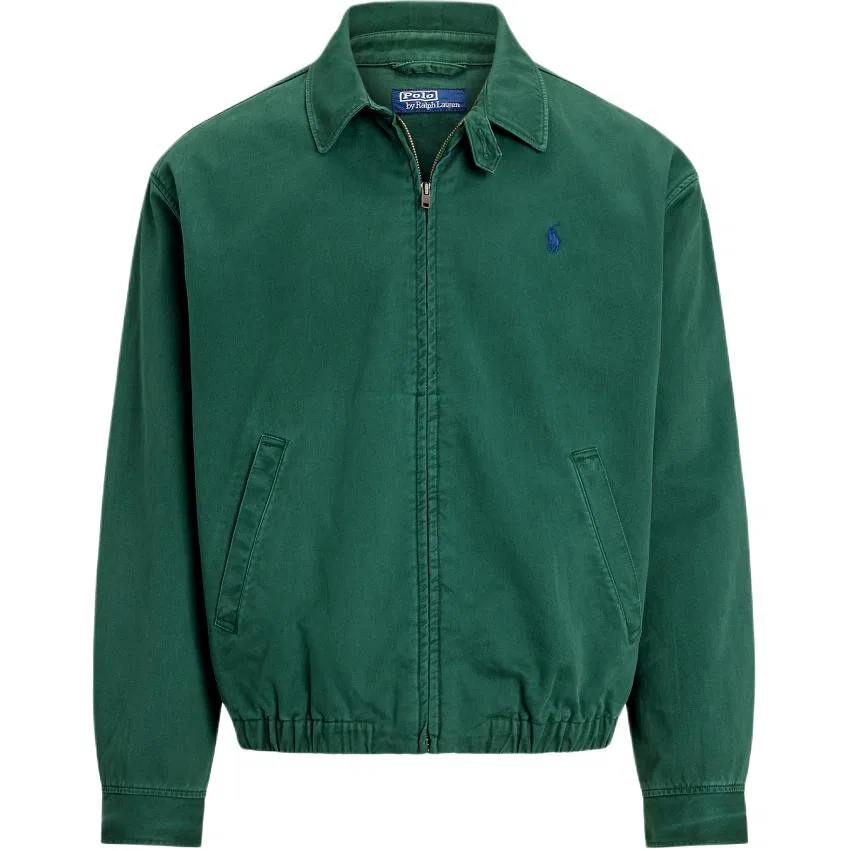 Куртка на молнии The Big zip-up Polo Ralph Lauren, Washed Forest Green