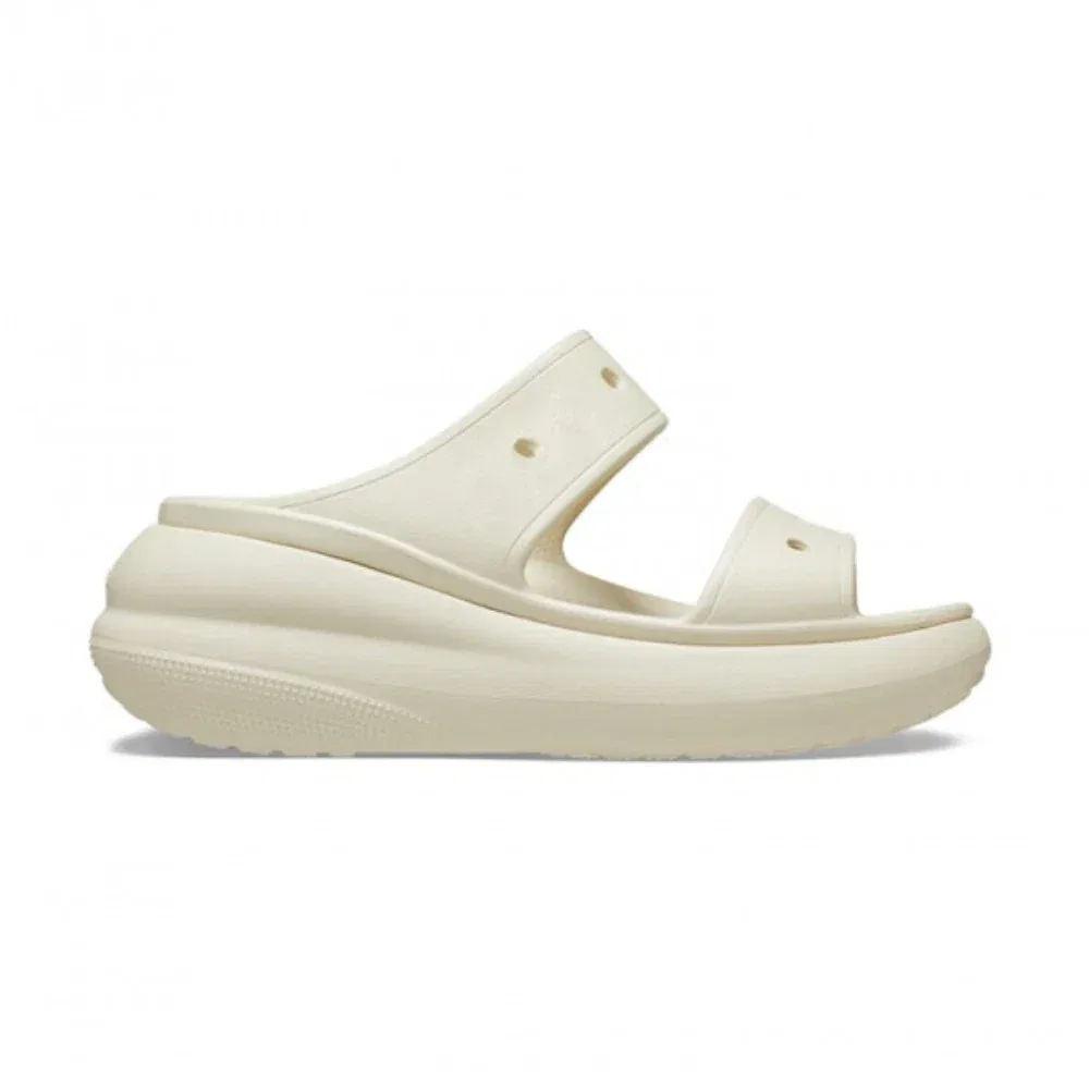 Сандалии Crocs Classic Crush 207670-2Y2 с открытой подошвой и платформой, модель JAX1188, бежевый — фото 2