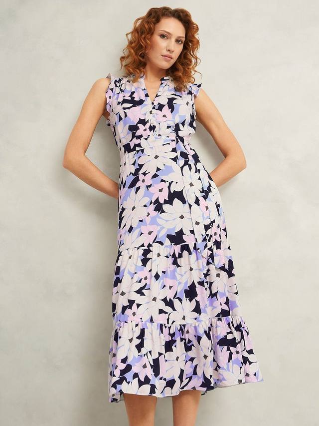 

Платье Petite Shauna без рукавов с цветочным принтом Hobbs, Multi