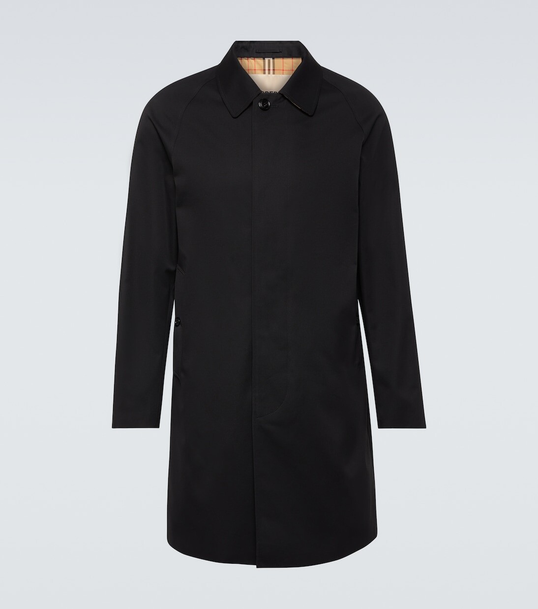 

Пальто camden из хлопкового габардина Burberry, черный