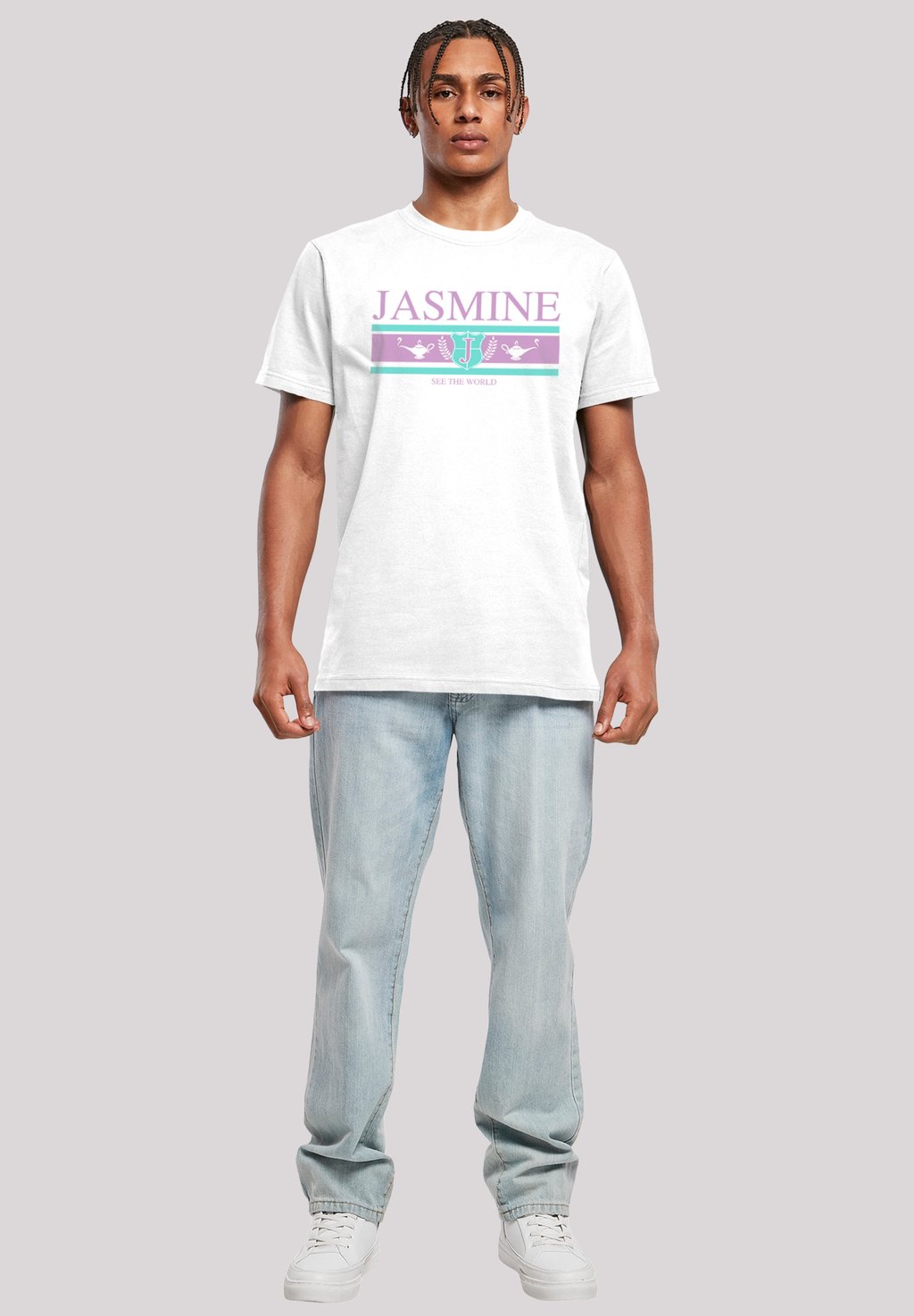 

Футболка с принтом DISNEY JASMINE SEE THE WORLD F4NT4STIC, белый