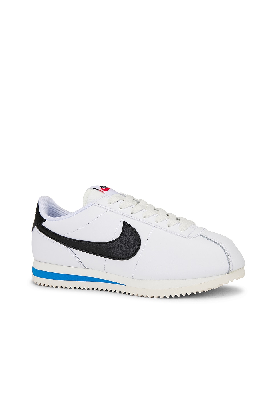 Кроссовки Cortez из кожи Nike, White, Black, Lt Photo Blue, & Sail — фото 2