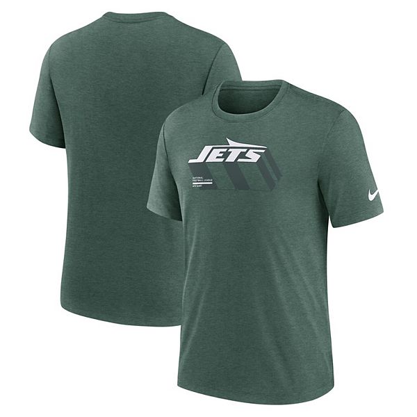 

Мужская футболка heather green new york jets long pass tri-blend Nike