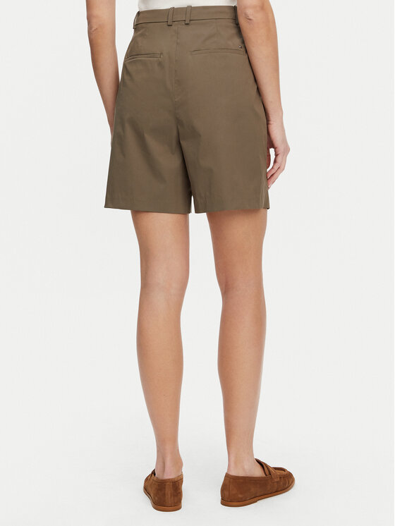 Шорты-Бермуды свободного кроя WW0WW44764 Tommy Hilfiger, коричневый — фото 3