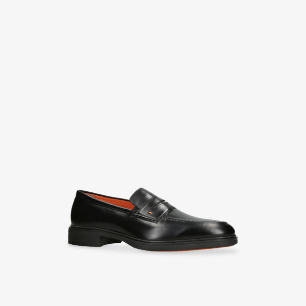 

Легкие кожаные лоферы Santoni, черный