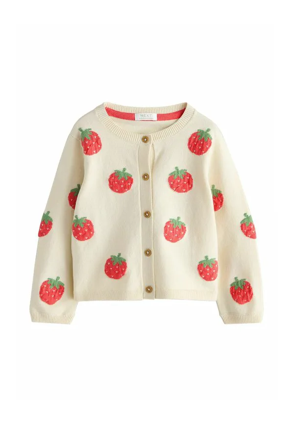 Кардиган прямого кроя Next, Ecru Strawberry