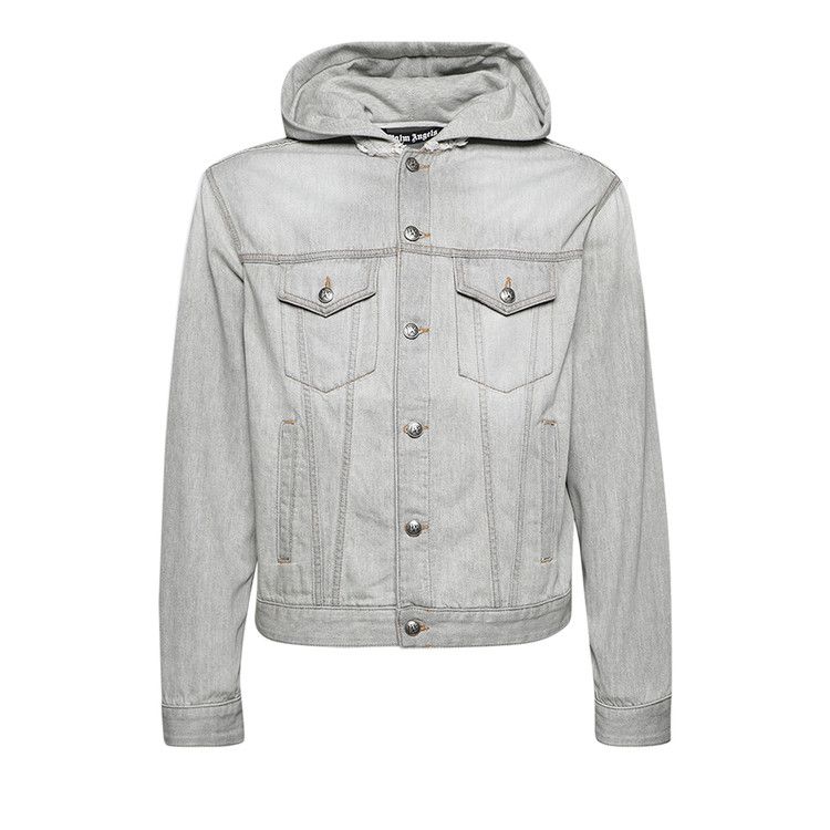 

Брюки Palm Angels Curved Logo Denim Jacket, Light Grey