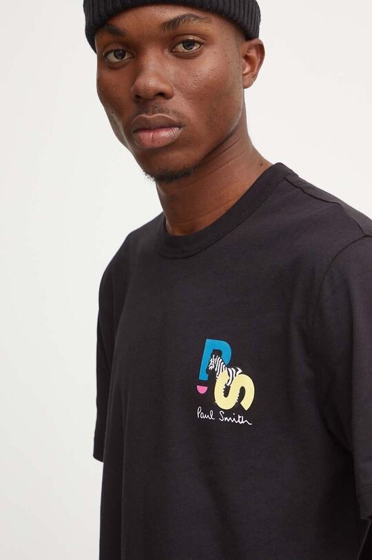 

Хлопковая футболка PS Paul Smith, черный