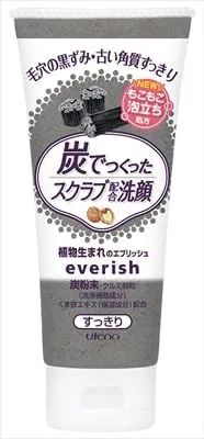 Скраб для лица с углем Evelish Charcoal Scrub Face Wash Utena, 6 шт, 135 г