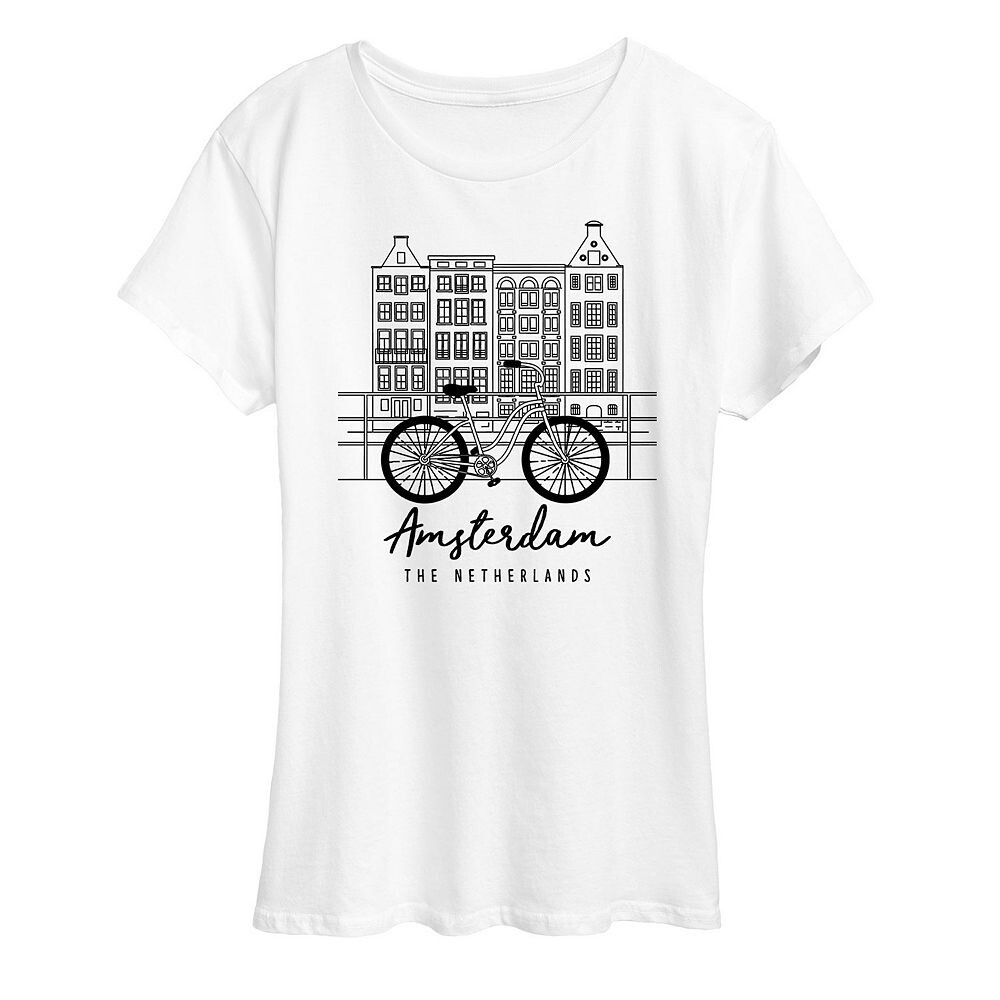 

Женская футболка с рисунком Amsterdam Licensed Character, белый