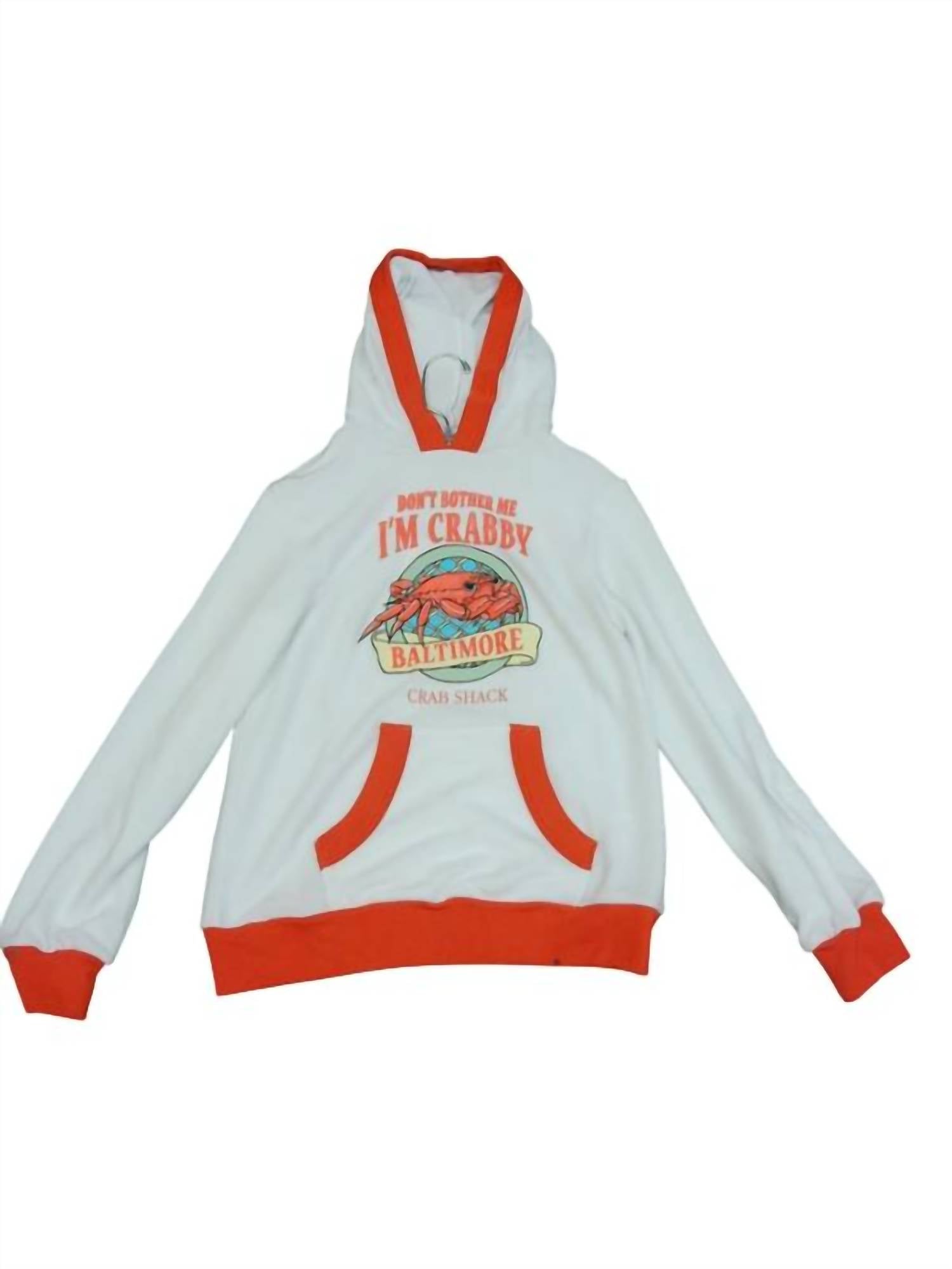 

WILDFOX Детская толстовка "I'm Crabby Baltimore" белого цвета