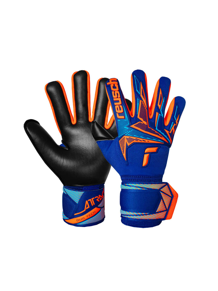 

Reusch Перчатки вратарские Attract Freegel Duo NC 4127 Sharp blu/shock orng/black