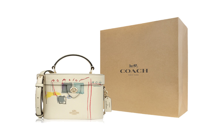 

COACH Сумка-кроссбод Basquiat Collaboration Kay кожаная коробка женская пшеничная