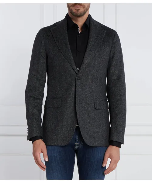 

Элегантная шерстяная куртка Ego Regular fit Oscar Jacobson, серый