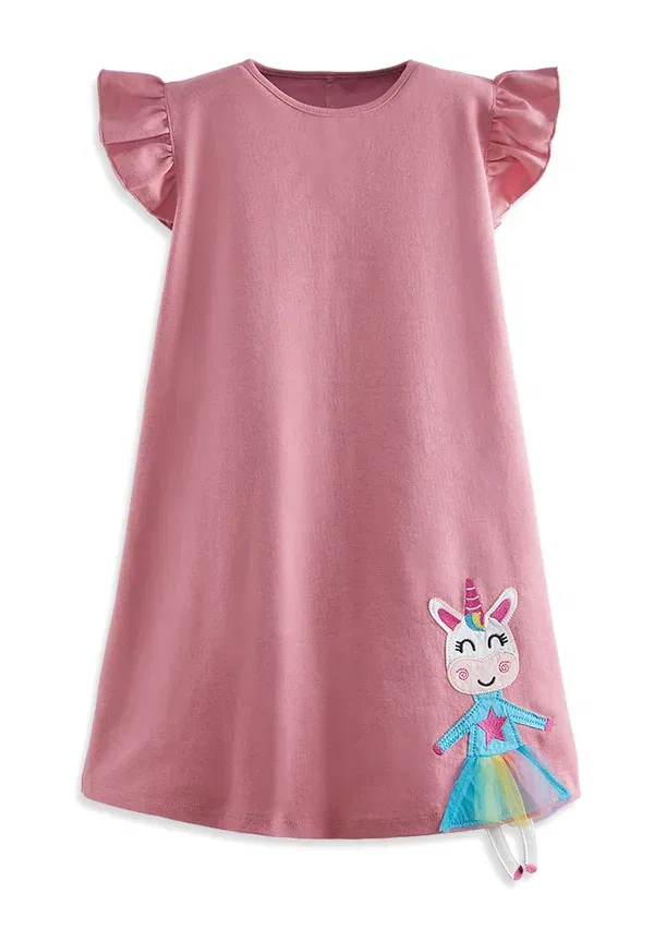 Платье джерси lilycorn xt jersey dress Denokids, розовый cff-y — фото 3