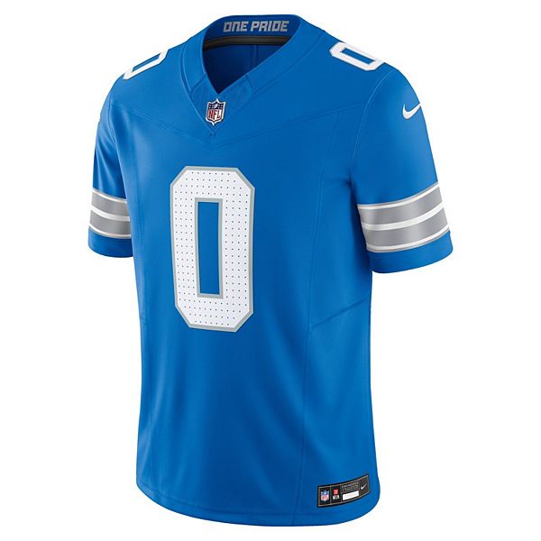 Мужская футболка Detroit Lions Vapor FUSE Limited синего цвета Jahmyr Gibbs Nike — фото 3