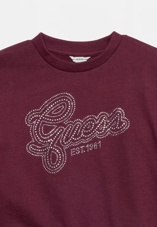 Детская подростковая спортивная толстовка Guess, тёмно-бордовый — фото 4