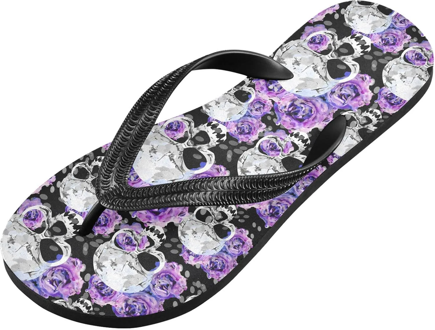 

MNSRUU Women Men Flip Flops Skull Flip Flops Womens Slides Men Сандалии Shower Slippers for Beach XS-XXL