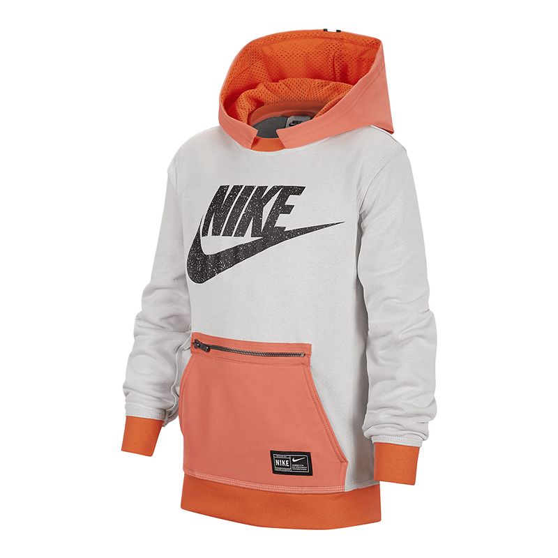 Свитшот Orange/Gray для подростков Nike, оранжевый/серый — фото 3