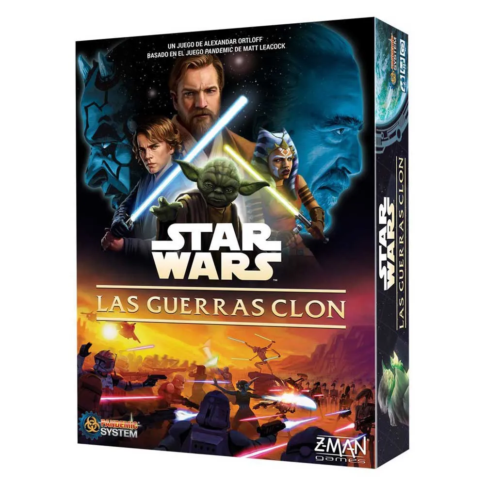 

Детская настольная игра Asmodee Star Wars Las Guerras Clon, серебряный