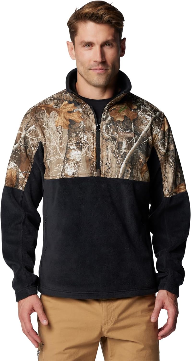 

Columbia мужская флисовая толстовка Phg Fleece Overlay II 1/4 Zip, Black/Realtree Edge, Черный, Columbia мужская флисовая толстовка Phg Fleece Overlay II 1/4 Zip, Black/Realtree Edge