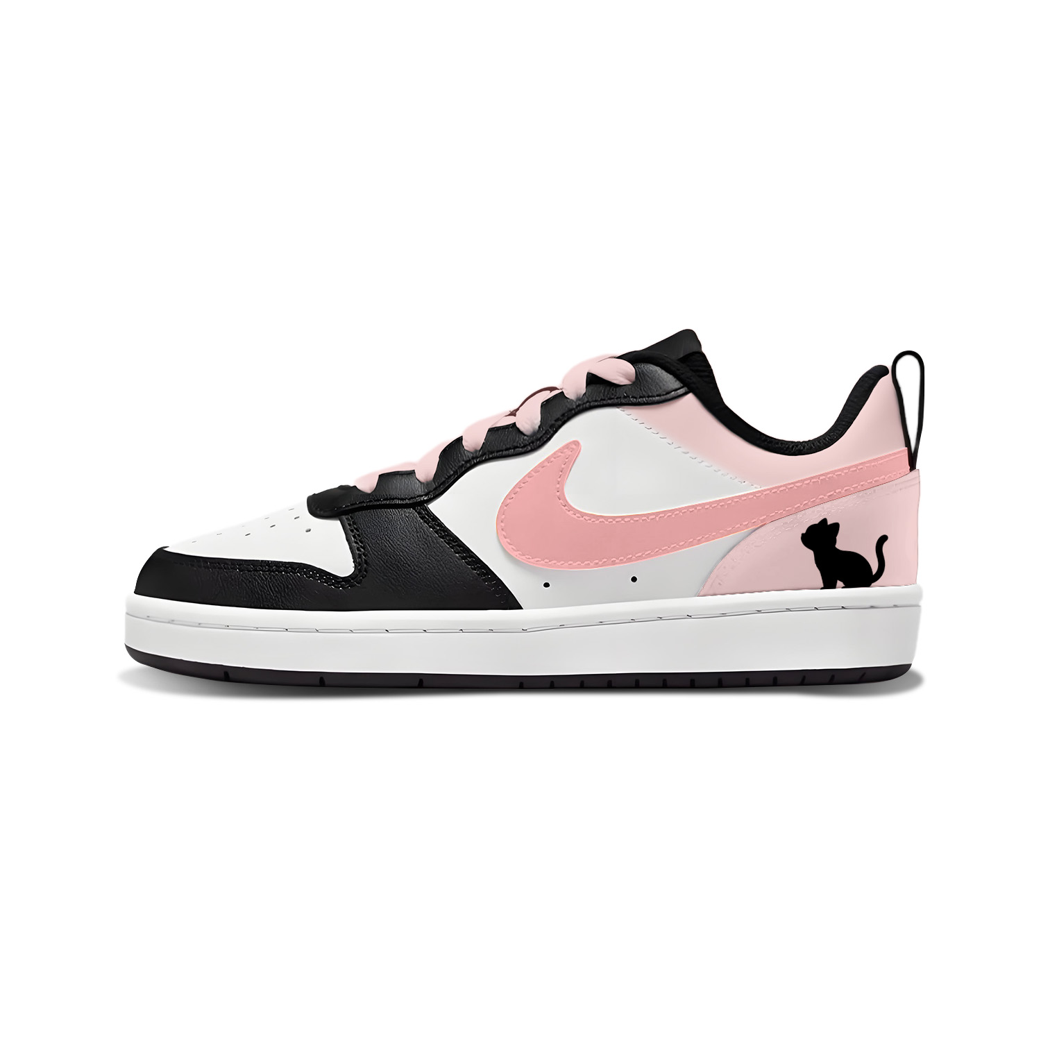 

Nike Кроссовки Court Borough Cushioning Low top Skateboard Shoes Black Pink Kids'