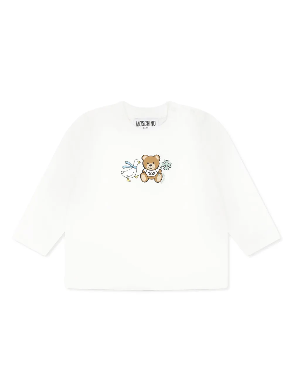 

Футболка с принтом Moschino Kids, белый