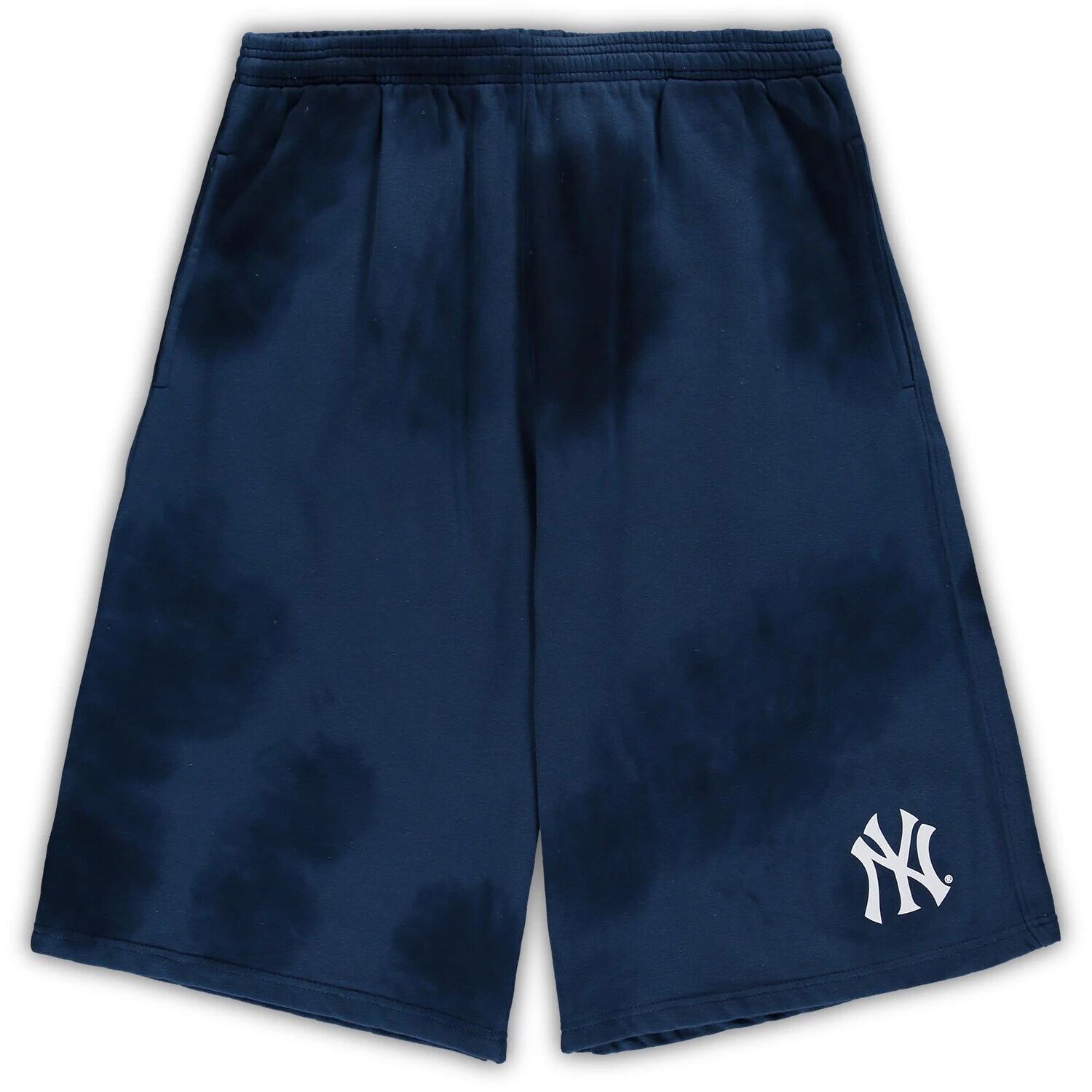 

Мужские темно-синие флисовые шорты New York Yankees Big & Tall Tye Dye
