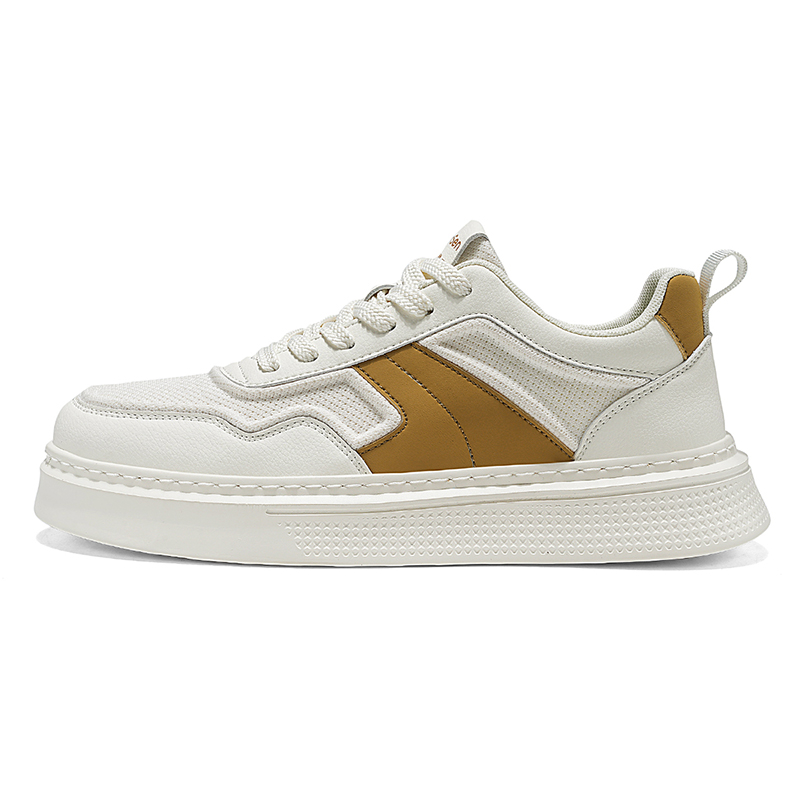 

Износостойкие, легкие и дышащие низкие мужские кроссовки для скейтбординга Mulinsen, Beige Khaki