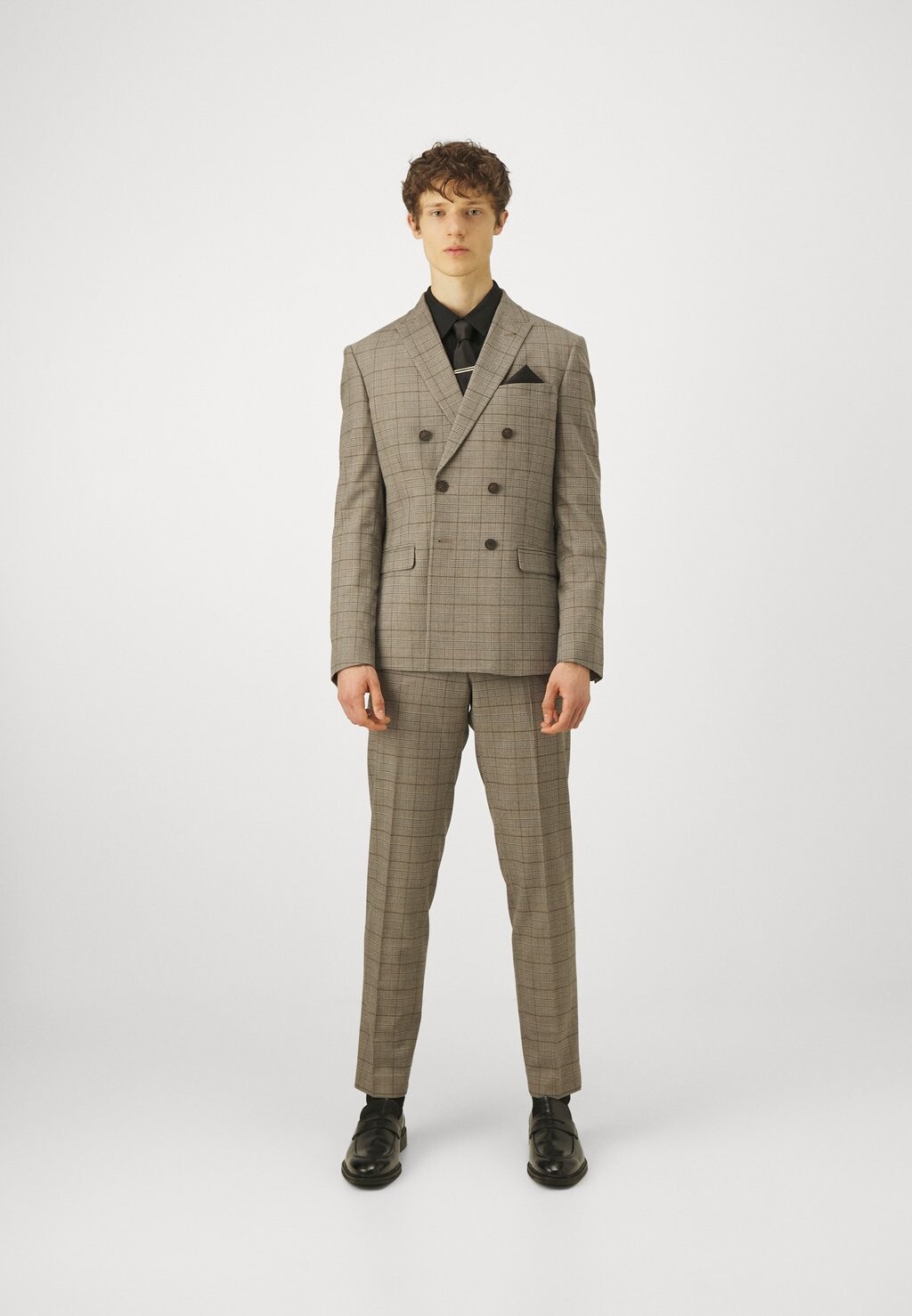 

Костюм THE FASHION PEAK SUIT Isaac Dewhirst, цвет grey/black