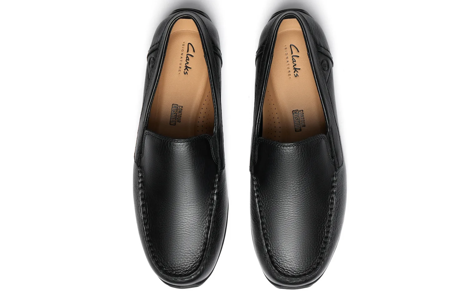 Clarks Мужские повседневные туфли из коровьей кожи черные — фото 3