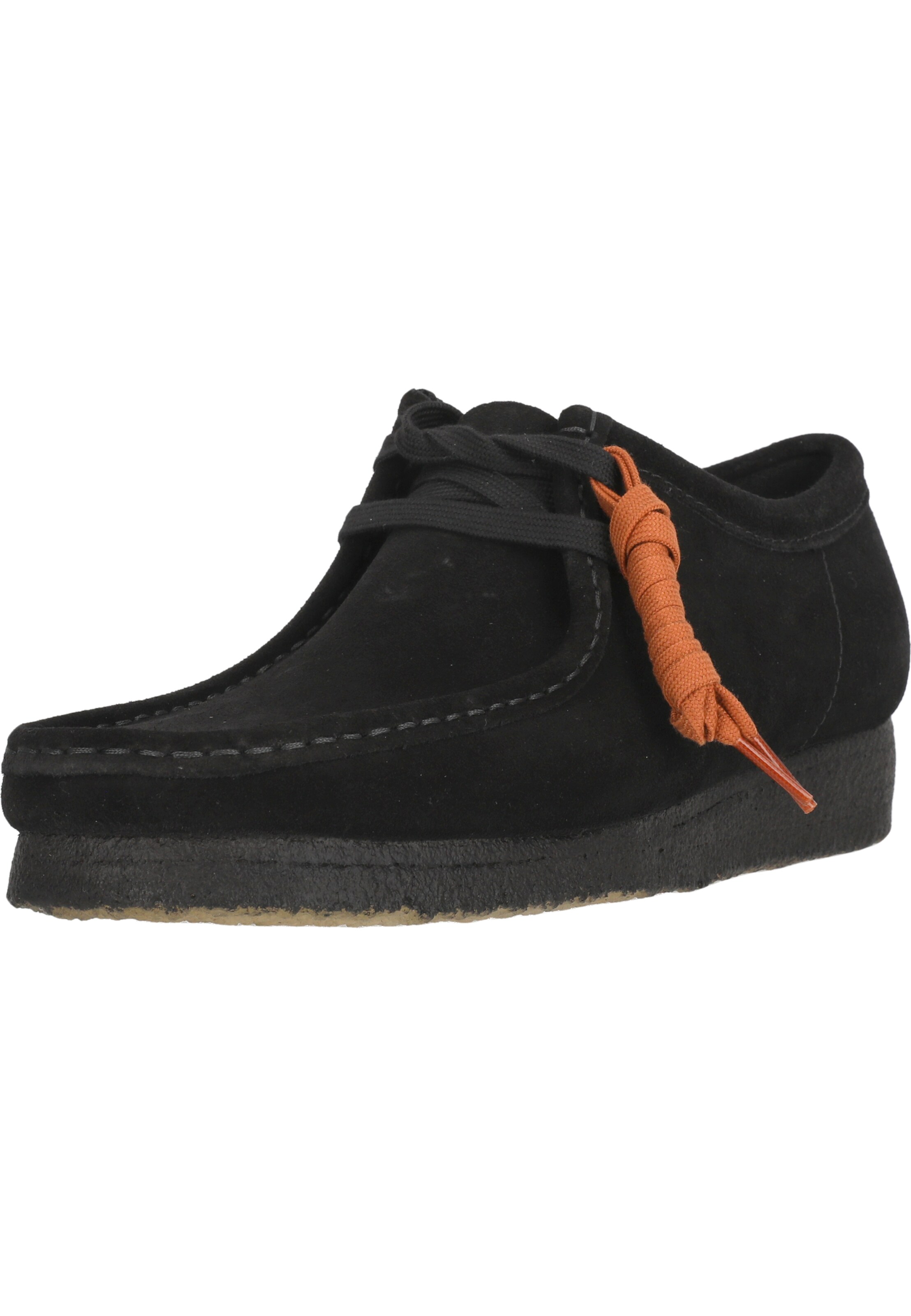 

CLARKS Туфли на шнуровке 'Wallabee Black' в черном цвете