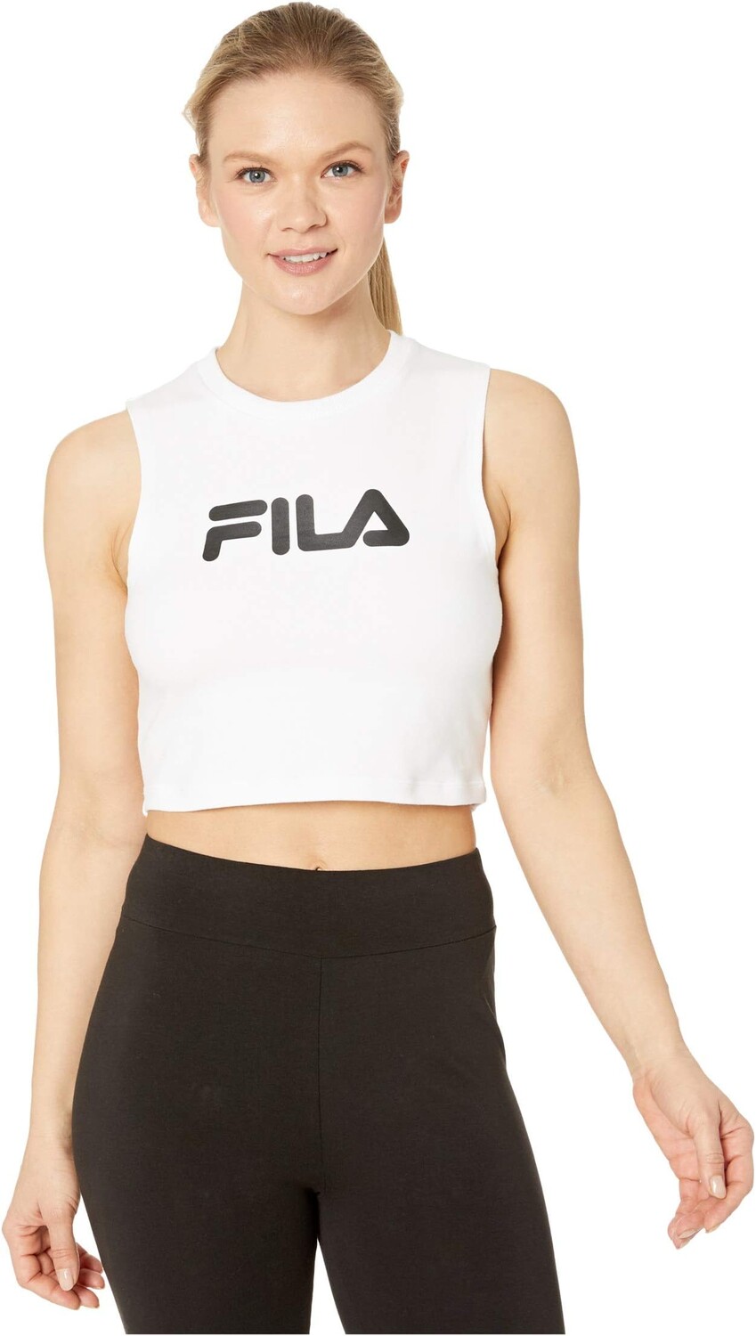 

Топ Fila Inez Crop Tank, цвет White/Black