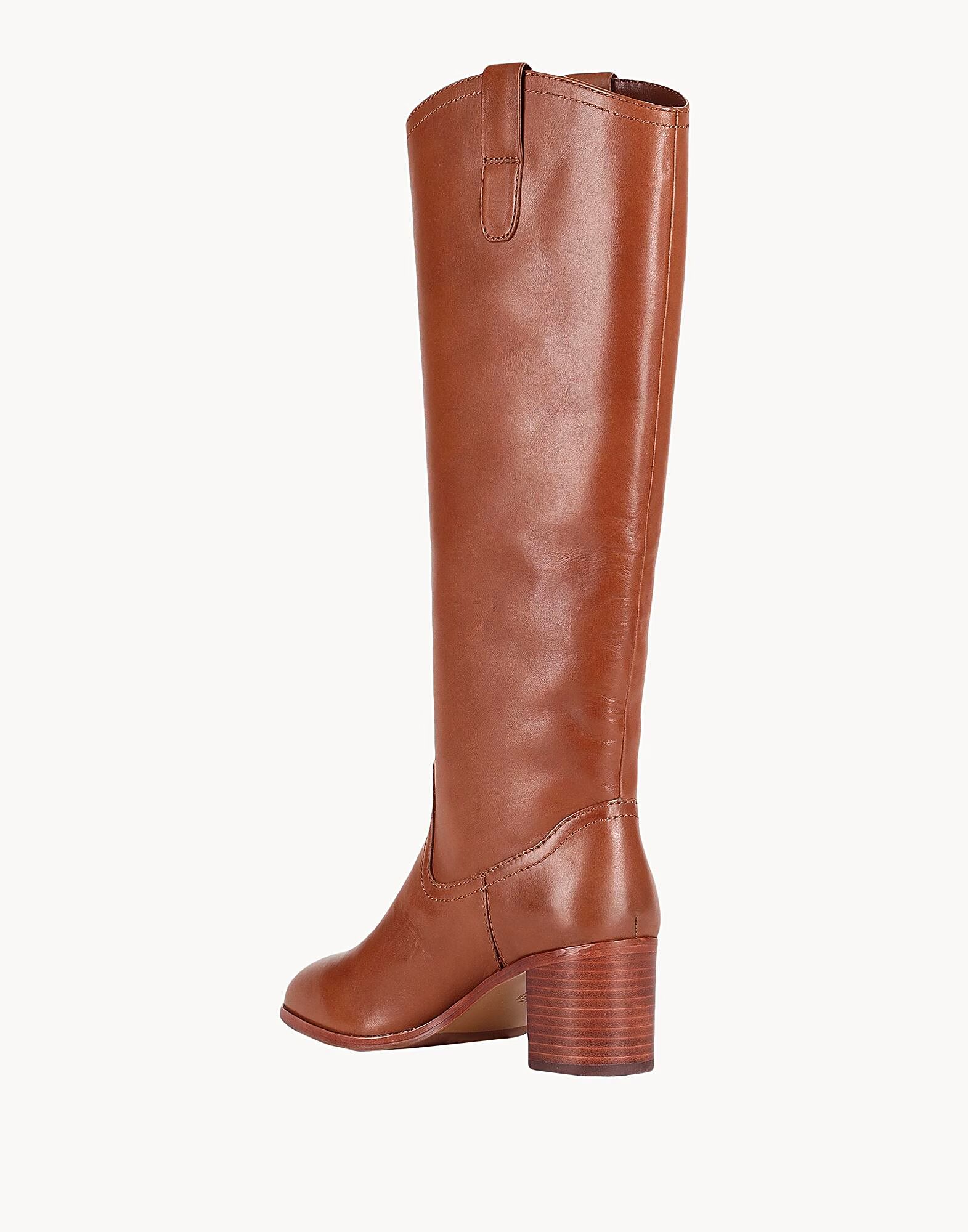 Ботинки Carla Burnished Leather Ridingtk! Boot Ralph Lauren, желтовато-коричневый — фото 3