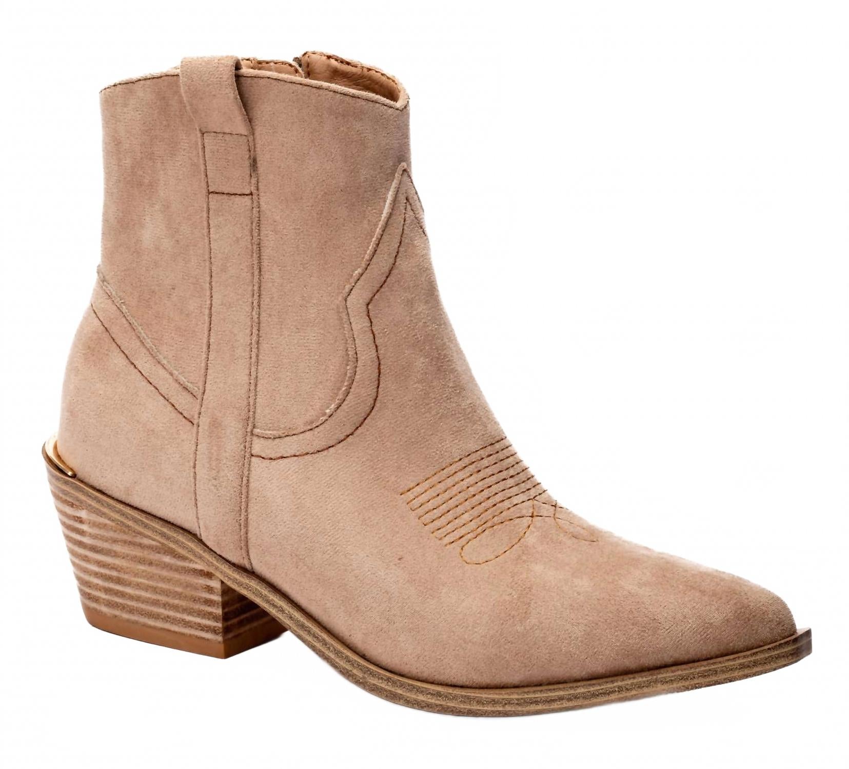 Женские замшевые сапоги Quitting Time в коричневом цвете Corkys Footwear