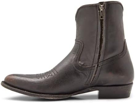 Мужские ботинки Frye Austin Inside Zip - стильная, прочная кожаная обувь с амортизирующей стелькой для комфорта и боковой застежкой-молнией, ковбойский стиль, черный — фото 3