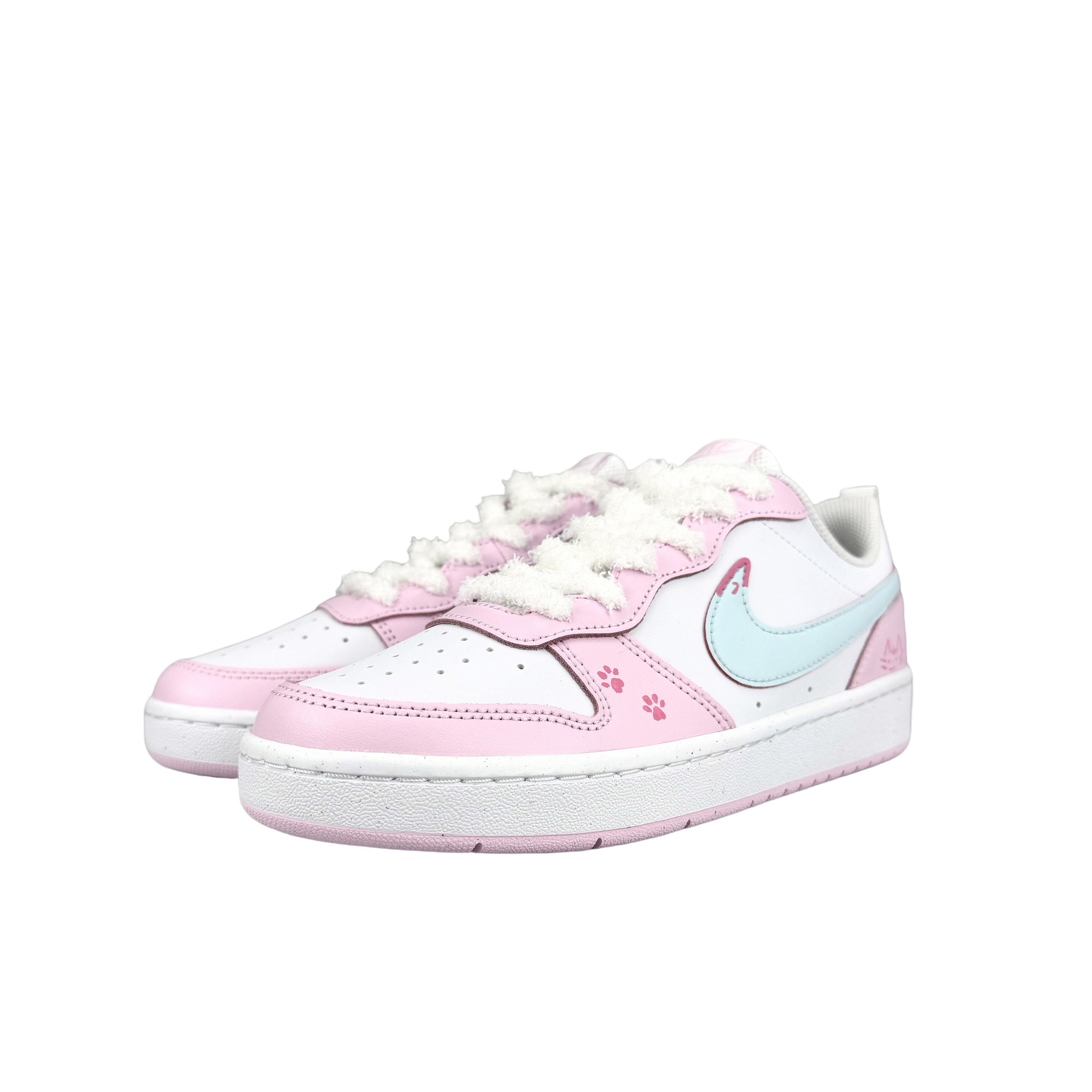 Nike Кроссовки для скейтбординга Court Borough Cherry Blossom Meow Blue с амортизацией, износостойкостью и противоскользящим покрытием Низкие — фото 4