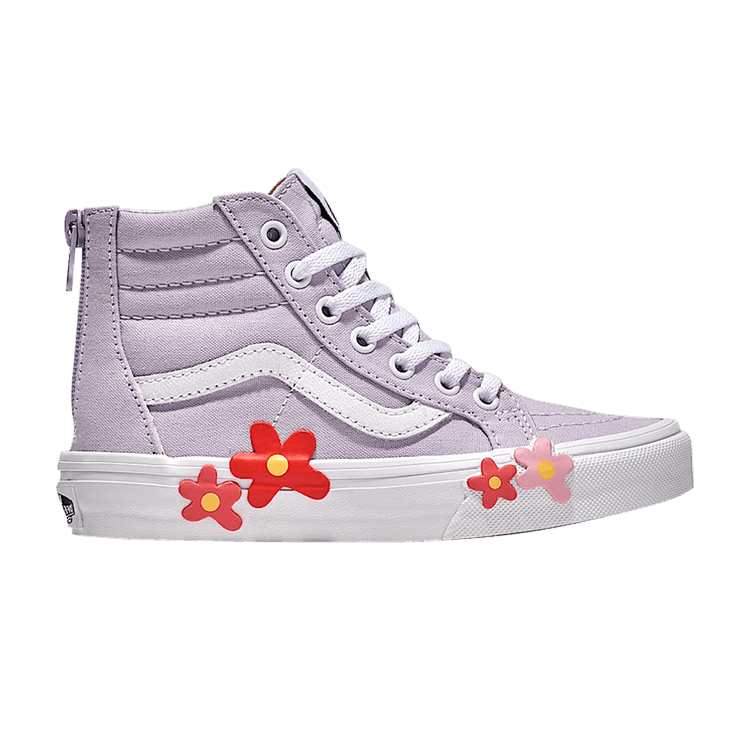 

Кроссовки Sk8-Hi Zip Kids 'Flower Sidewall', фиолетовый