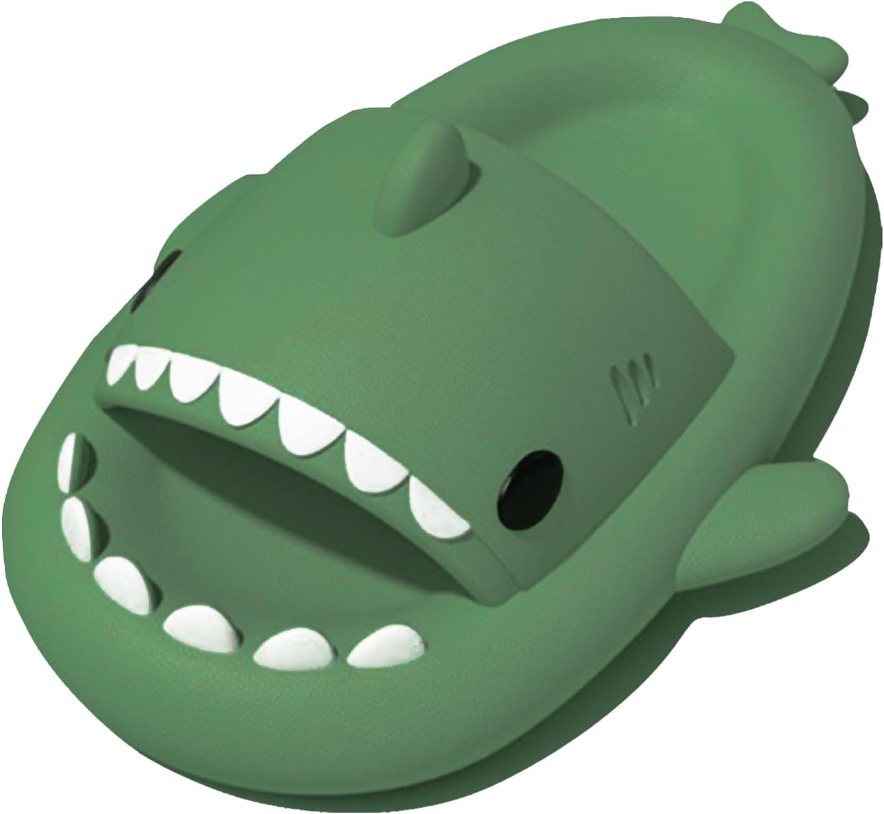 

Шлепанцы rosyclo Shark для женщин и мужчин, милые тапочки с акулой для взрослых и молодежи, мягкие легкие летние с антискользящей толстой подошвой, для пляжа, дома, с амортизирующей подошвой, для душа, для улицы и дома, зеленый