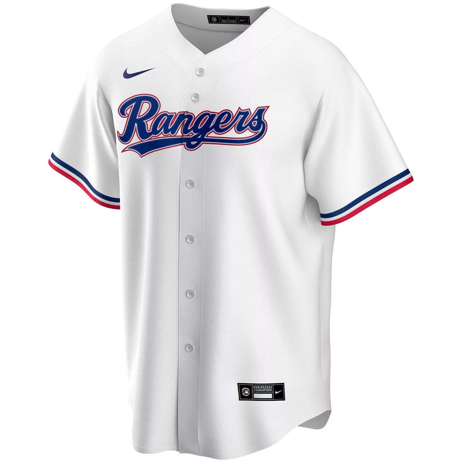 Мужская белая домашняя майка команды Nike Texas Rangers Replica Team — фото 2