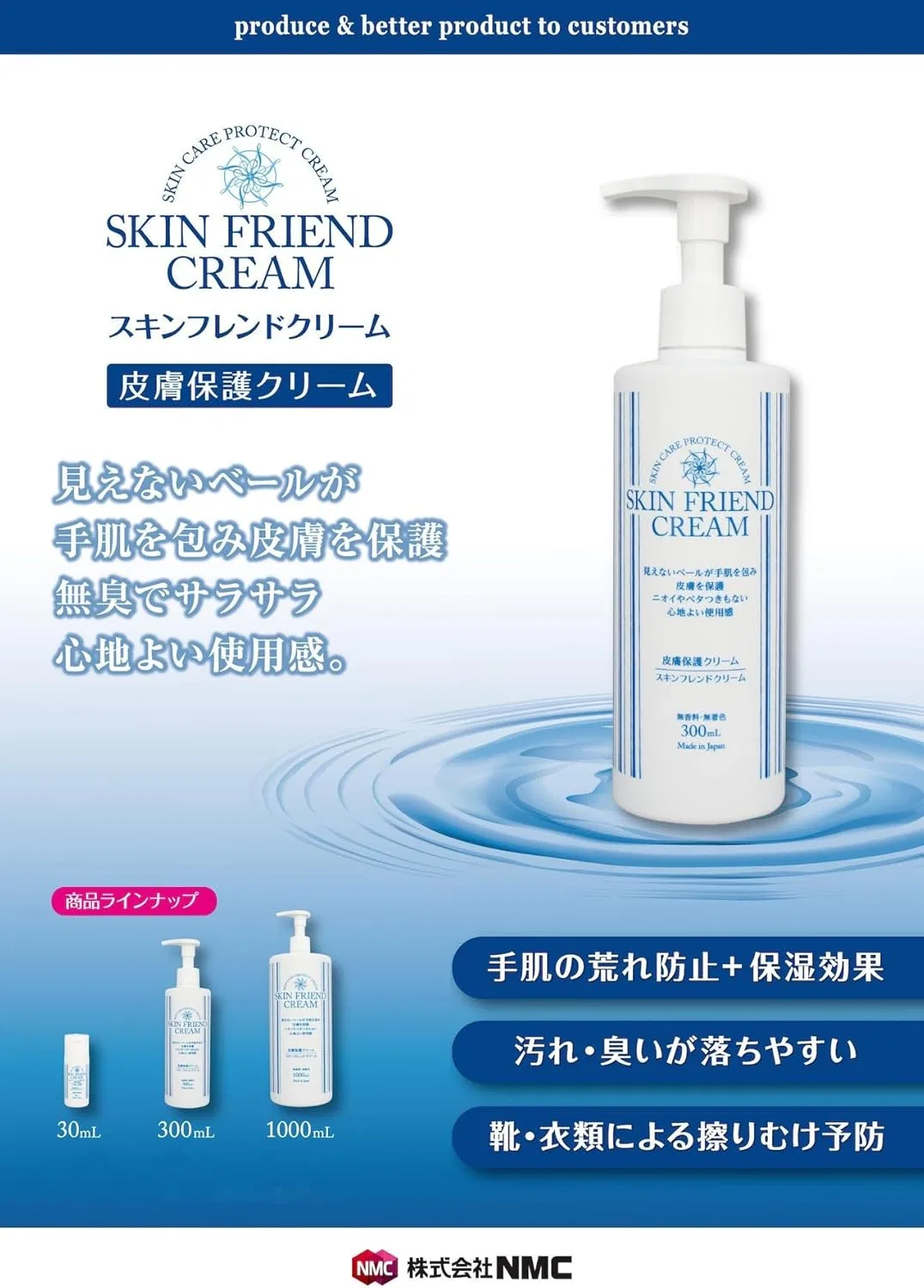 Крем для лица — Дневной Odorless Skin Friend Cream NMC, 300 мл — фото 3