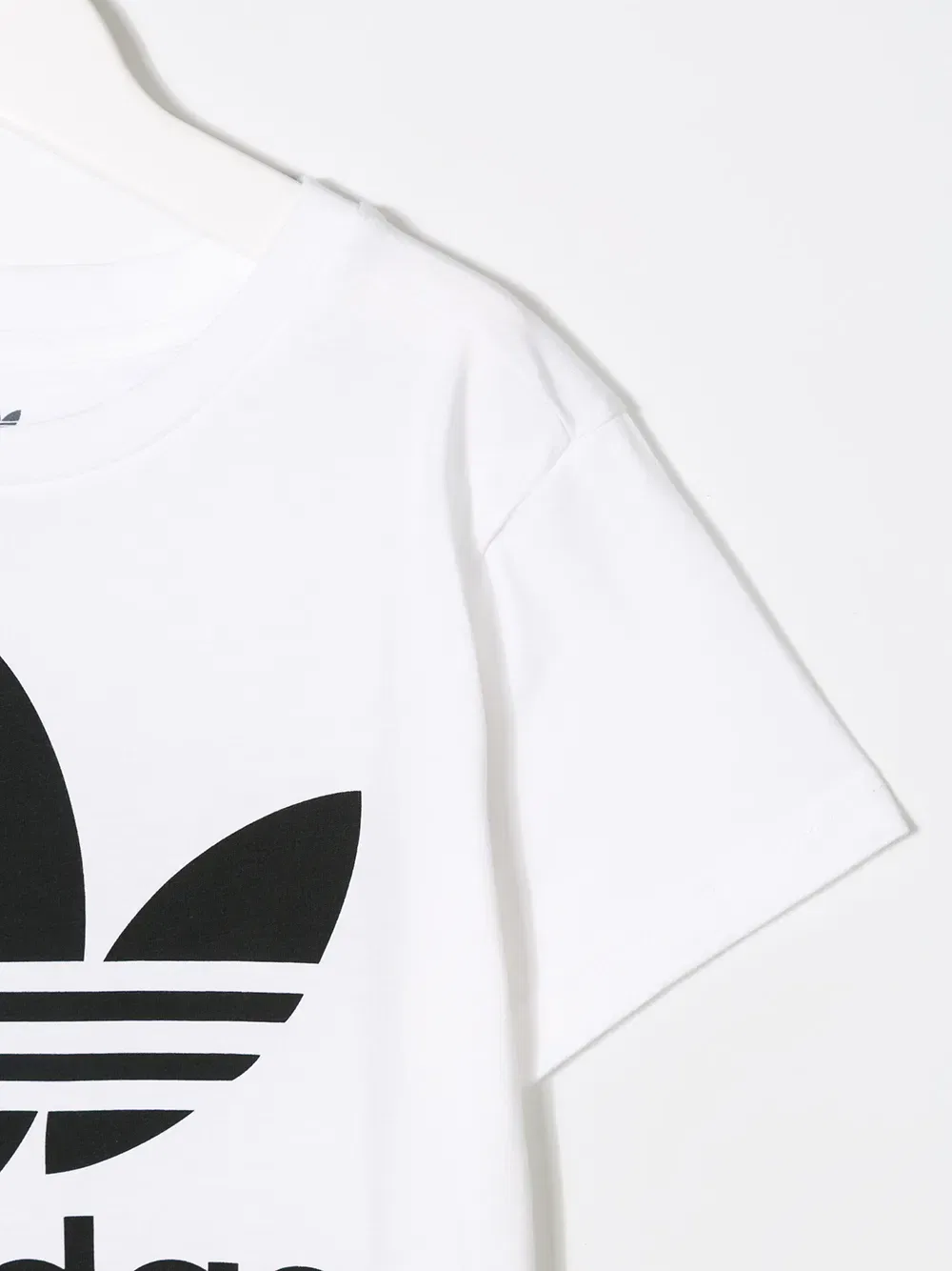 Футболка с логотипом трилистника Adidas Kids, белый — фото 3