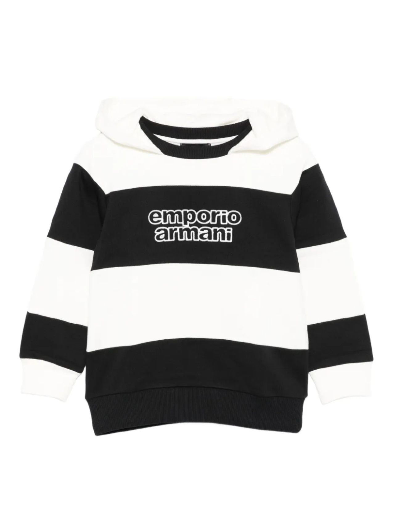 

Детская полосатая толстовка Emporio Armani Kids, синий