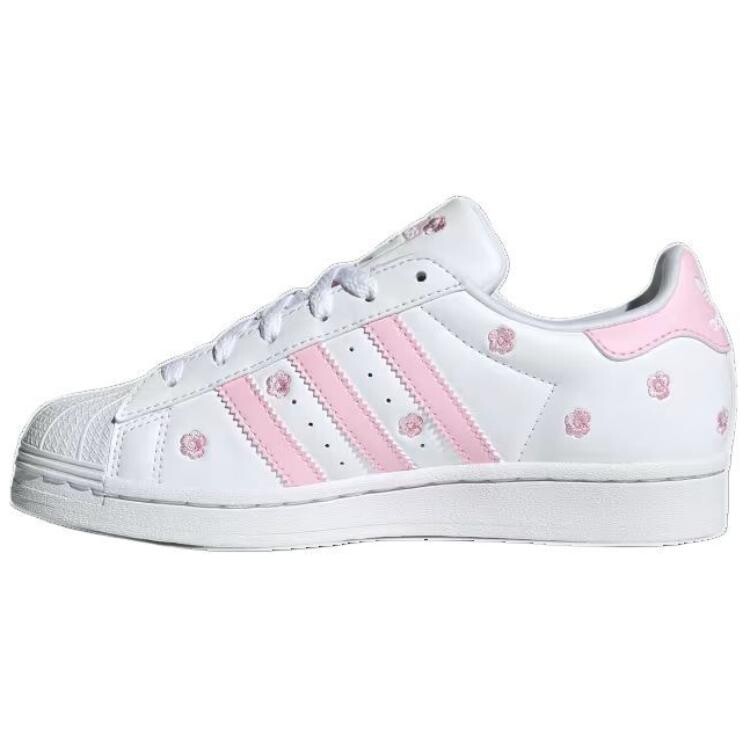 Adidas Superstar J «Розовая цветочная вышивка» Adidas Originals, розовый — фото 2