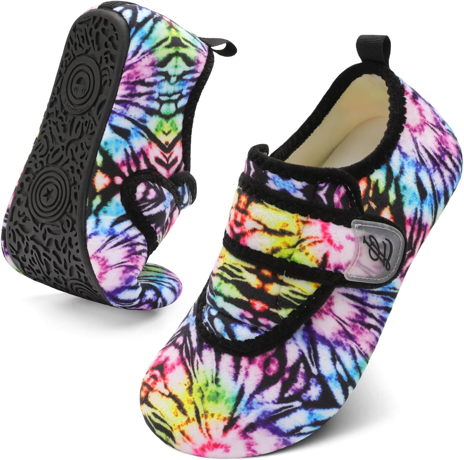 

Тапочки LeIsfIt для женщин и мужчин, мягкие домашние тапочки, широкие, босоного, нескользящие, удобные, на стопу, регулируемые, для дома, спальни, путешествий и йоги, мультиколор