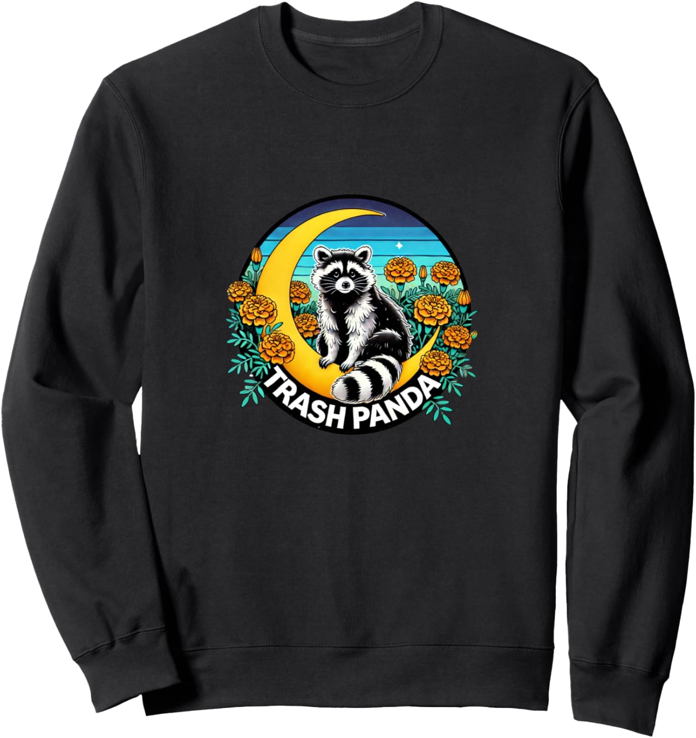 

Изображение панды-енота в мусорном ведре, забавная толстовка с енотом Retro Raccoon Love Bubb, черный