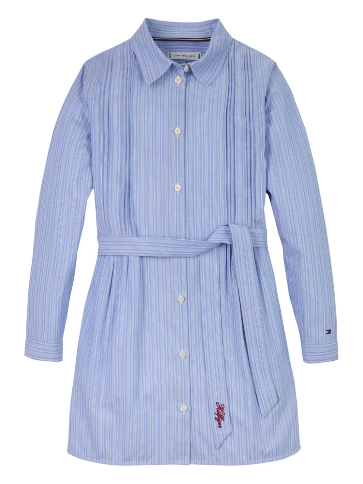 

Платье-рубашка из хлопка Tommy Hilfiger Junior, синий
